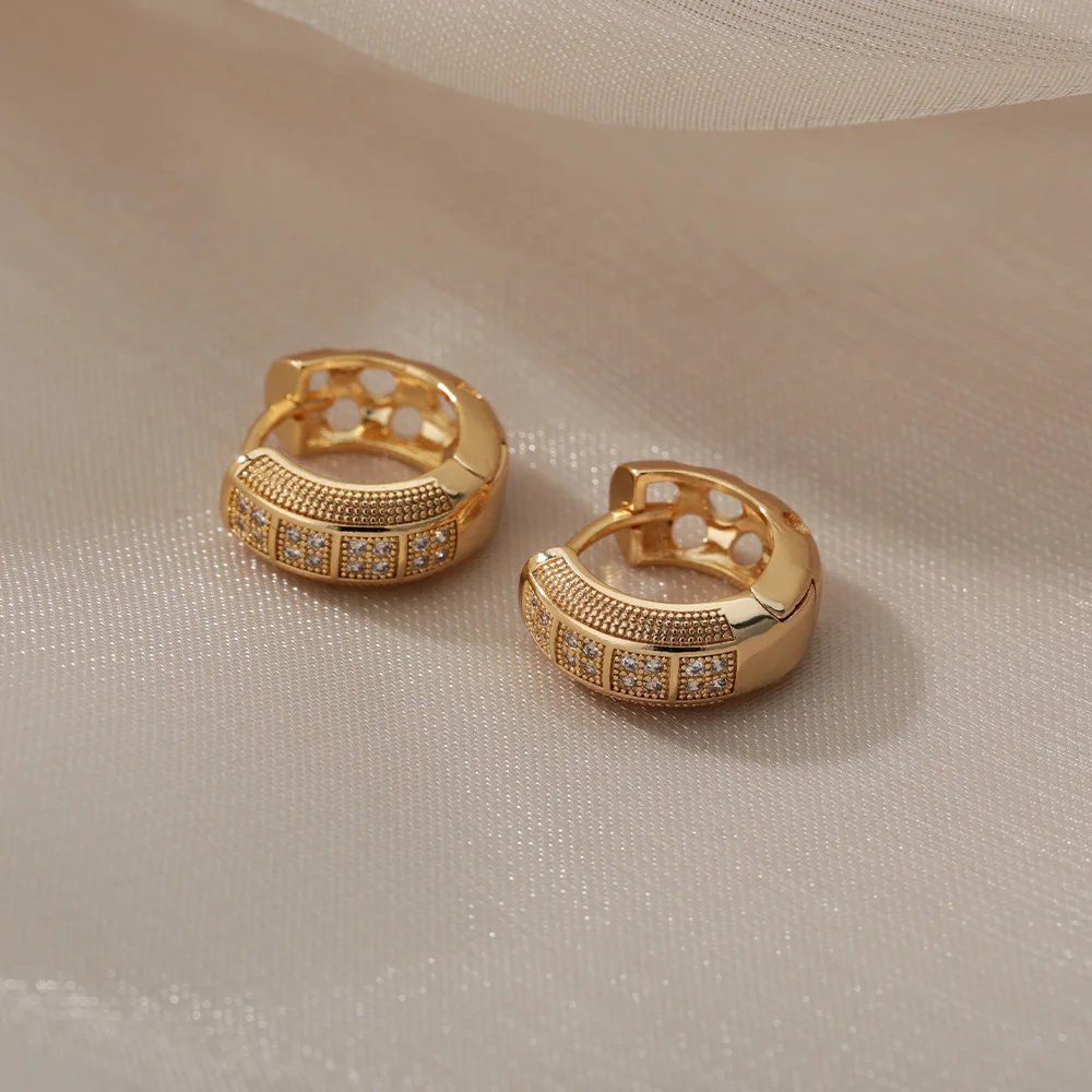 Classic Gold Ring Earrings