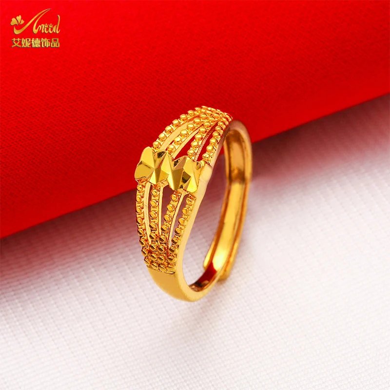 Majestic Rice-Grain Gold Ring