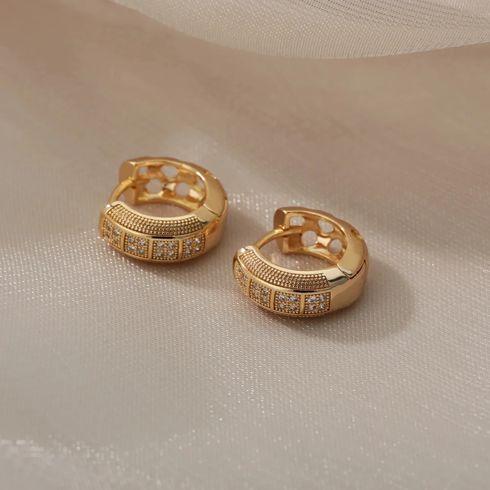 Classic Gold Ring Earrings