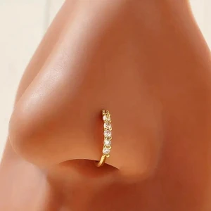 WOMEN NOSE PIN GOLD
