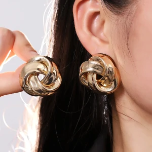 Modern Twisted Knot Earrings